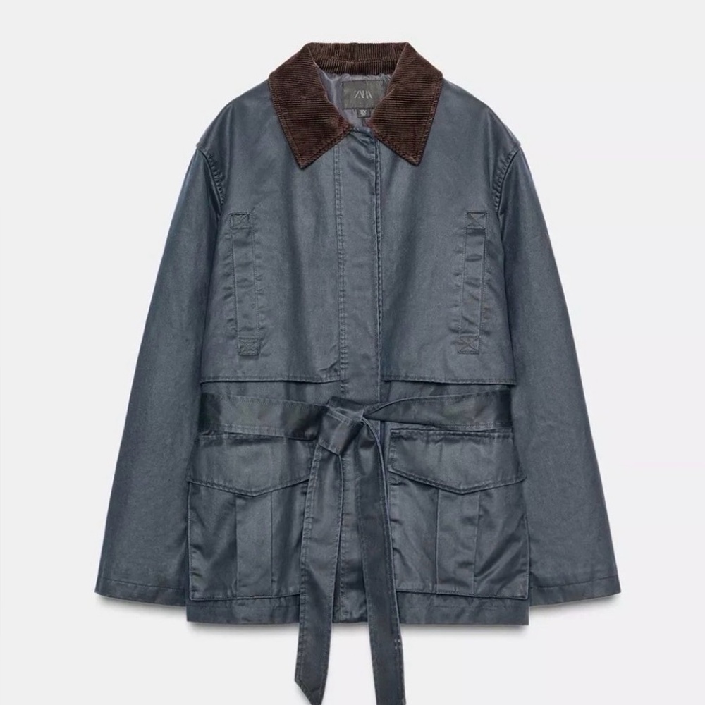 ZARA waxed jacket